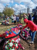 Жители с. Большой Карай простились с бойцом СВО