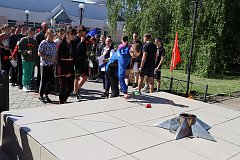 Состоялась эстафета в память о подвиге народа