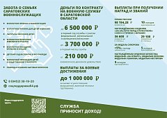 В Саратовской области более чем в три раза повысили выплаты контрактникам