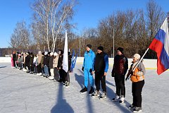 На Романовском катке состоялся праздник «Ледовые забавы»