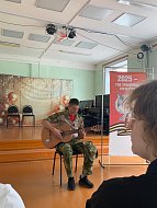 Наш земляк боец СВО встретился с учащимися ДШИ