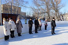 На Романовском катке состоялся праздник «Ледовые забавы»