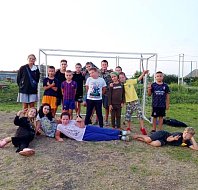 Новый спортивный объект появился на ул. Колхозной для юных футболистов