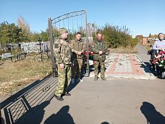 Состоялась церемония прощания с бойцом СВО