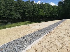 У Песковой появились пергола и габион