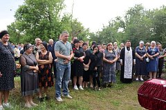 Большекарайцы простились с бойцом СВО