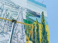 В Саратове идет работа над созданием произведения уличного искусства