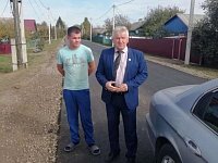 Завершен ремонт дороги на улице Гагарина