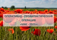 Проведен первый этап операции «МАК-2025»