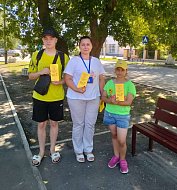 Сотрудники КЦСОН предупредили детей о соблюдении правил дорожного движения