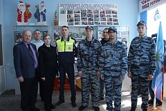 «Урок мужества» для молодых сотрудников полиции и участников общественного движения «Юный друг полиции» провели ветераны ОВД и общественники