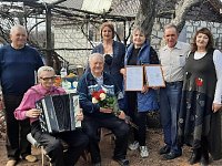 Творческое поздравление получил Почетный гражданин района И.Т. Рябинин