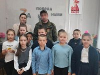 Прошла встреча школьников с участником СВО