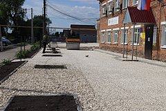 В Романовке ведутся работы по благоустройству общественной территории в рамках федерального проекта