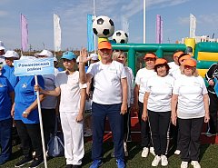 Команда романовских пенсионеров приняла участие в областной Спартакиаде