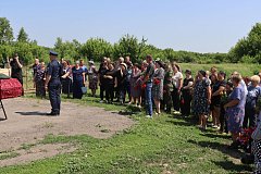 Жители села Малое Щербедино простились с бойцом