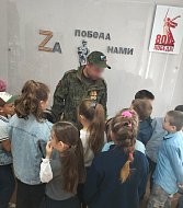 Прошла встреча школьников с участником СВО