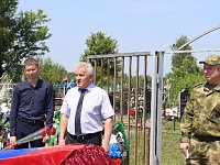 Жители села Малое Щербедино простились с бойцом