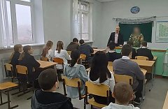 Состоялась встреча с участником СВО – выпускником школы