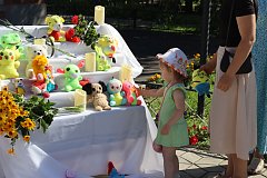 В Романовке почтили память детей - жертв войны на Донбассе