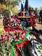 Состоялась церемония прощания с бойцом СВО