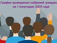 Изменения в графике собраний граждан на 1 полугодие 2025 года