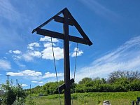 Проведена реставрация Поклонного креста
