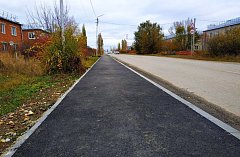 Протяженность отремонтированных в регионе тротуаров равна расстоянию от Балакова до Хвалынска