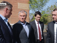 Председатель Государственной Думы Вячеслав Володин вместе с заместителем Председателя Правительства Маратом Хуснуллиным посетили Саратов