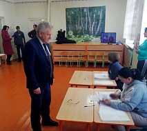 Комментарий главы Романовского района А.И. Щербакова о проведении в районе выборов Президента РФ