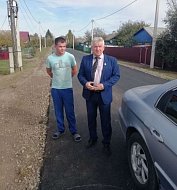 Завершен ремонт дороги на улице Гагарина